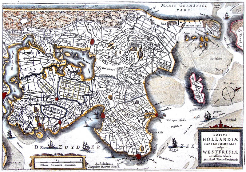 Noord Holland 1632 Westfrisia Boxhorn
